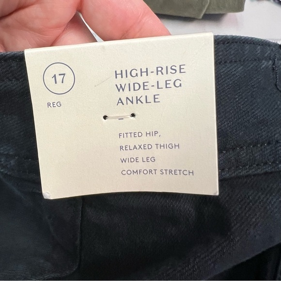 Universal Thread Black Wide-Leg High-Rise Ankle Pants Size 17 - Picture 5 of 12